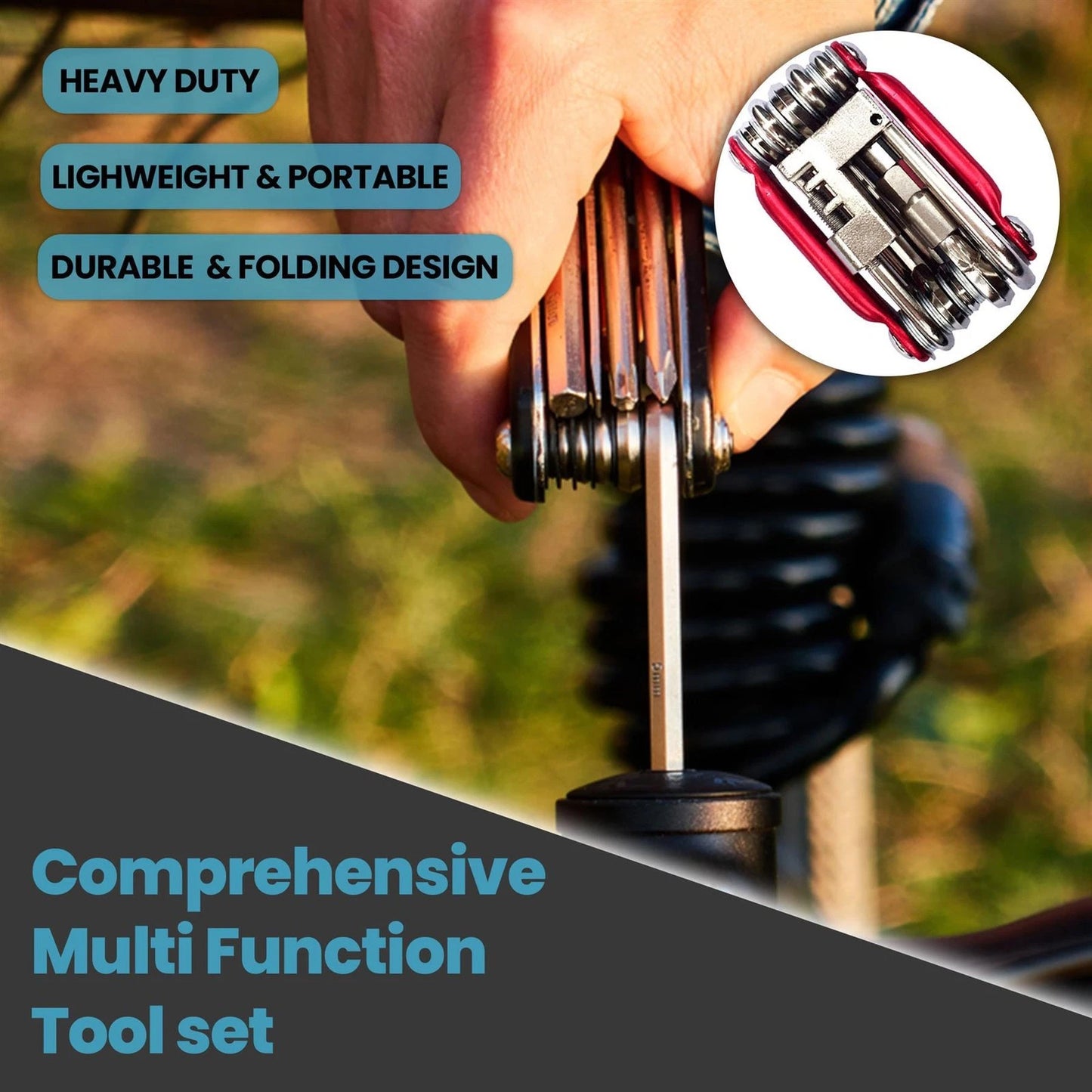 Bicycle 11 Piece Multi Tool